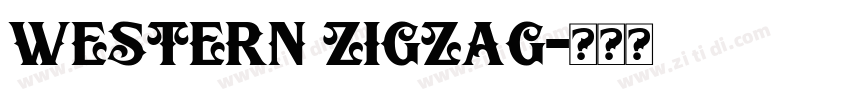 Western Zigzag字体转换